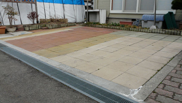 駐車場の自作とその補修 ど素人減量ライダー始末記