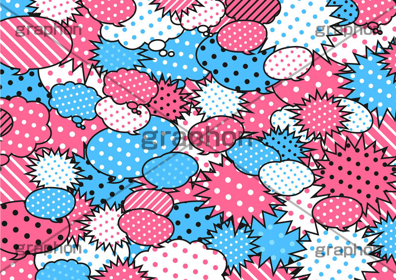 アメコミポップ グラフォン無料素材