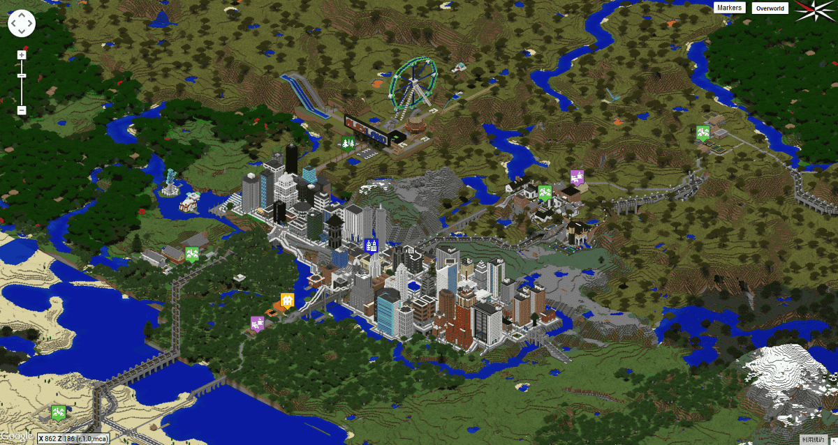 マインクラフトをgoogleマップっぽく表示できるツール The Minecraft Overviewer ライブドアニュース