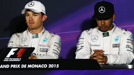 Nico Rosberg and Lewis Hamiton