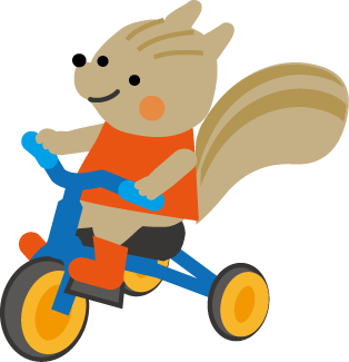 オートバイ スクーター キックボード 三輪車のイラスト 乗り物の無料イラスト素材
