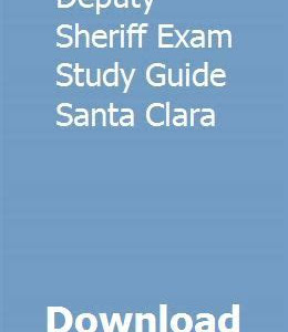 Download EPUB santa clara sheriff exam study guide iBooks PDF