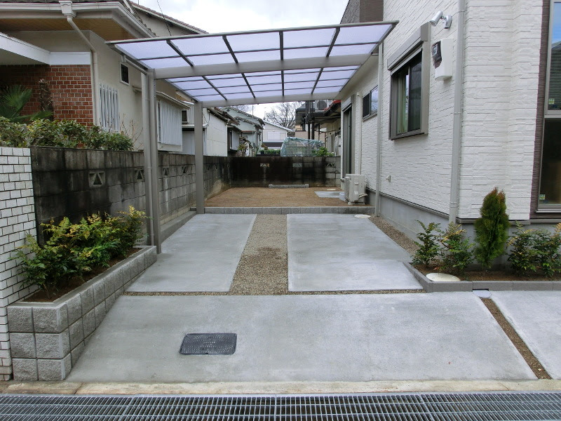 外構 エクステリア 施工例 写真一覧 駐車場 カーポート Kokko Garden