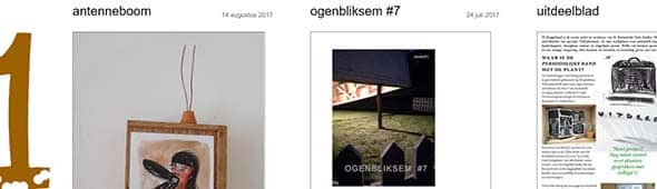 Weblogement van het Elfletterig genootschap horizontally scrolling websites