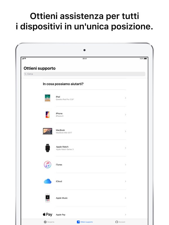 L'app supporto Apple si aggiorna alla vers 2.2