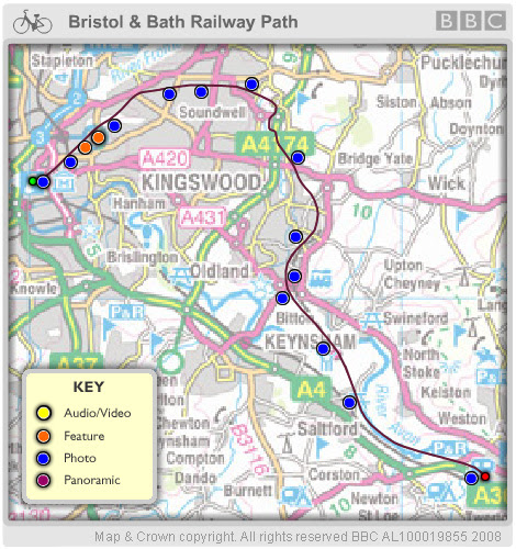 Bristol To Bath Cycle Path Map BBC   Bristol   In Pictures   Railway Path