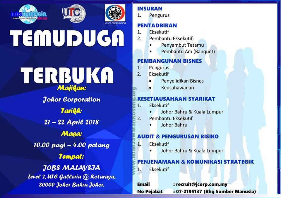 Career In Johor Corporation Jcorp Iklan Jawatan Kosong