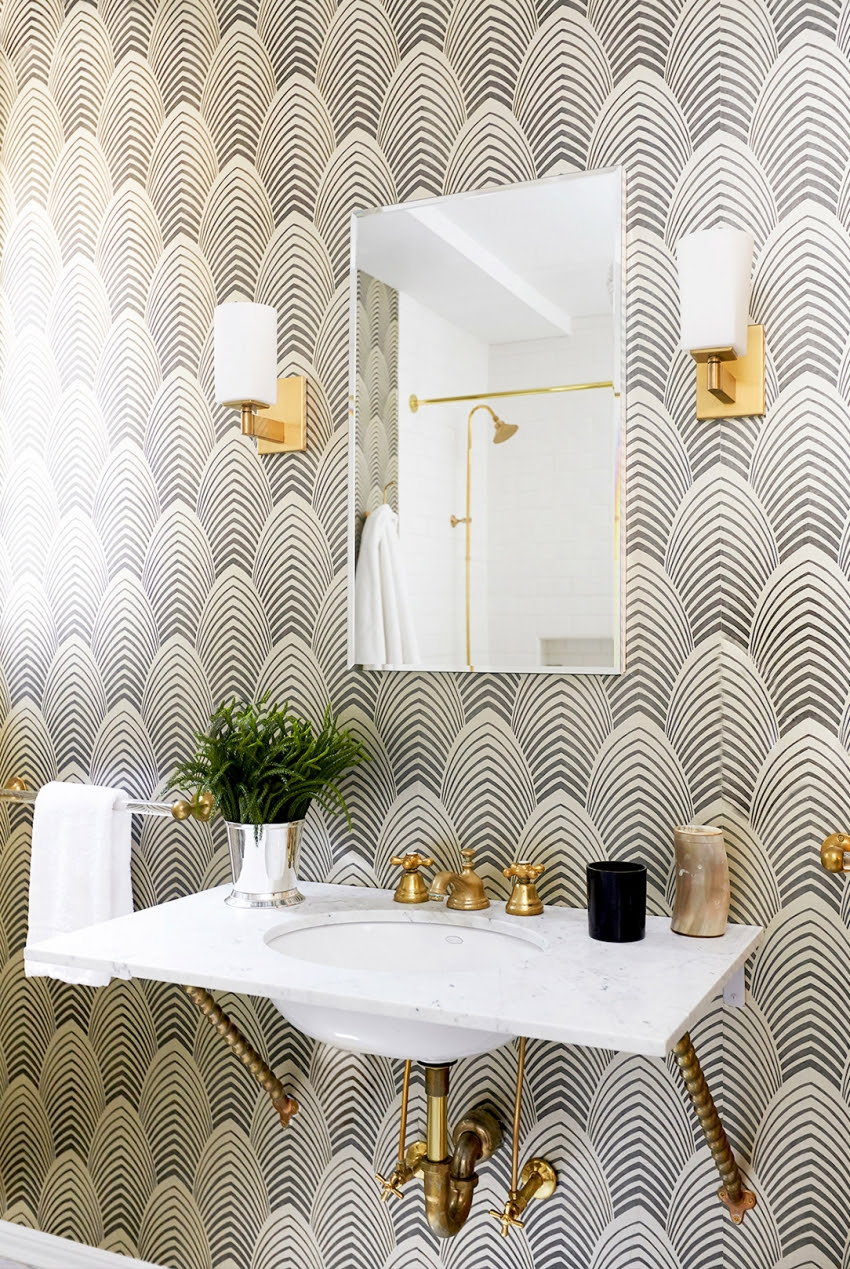 Powder Room Wallpaper Inspiration Fashionable Hostess
