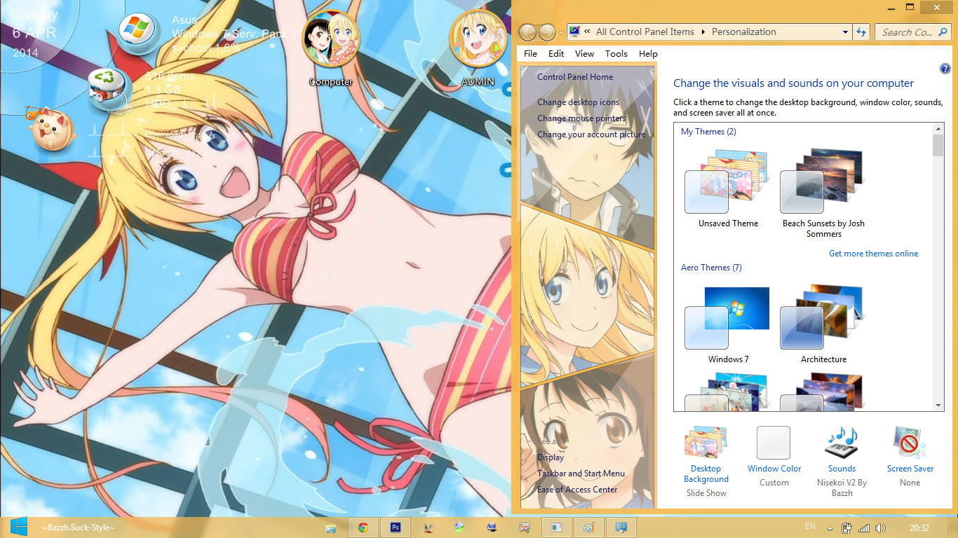 [Theme Win 7] Nisekoi V2 Image 5 - Suck-Style