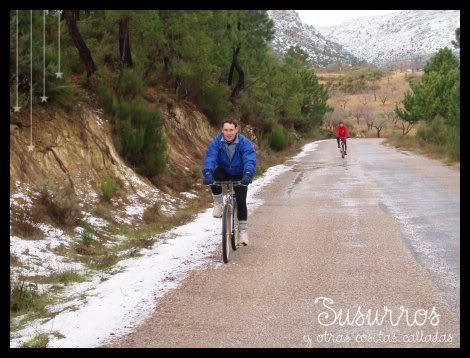 Abel en un momento de la ruta