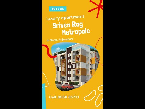 luxury apartments in bangalore | 3 bhk apartments in jp nagar #shorts
