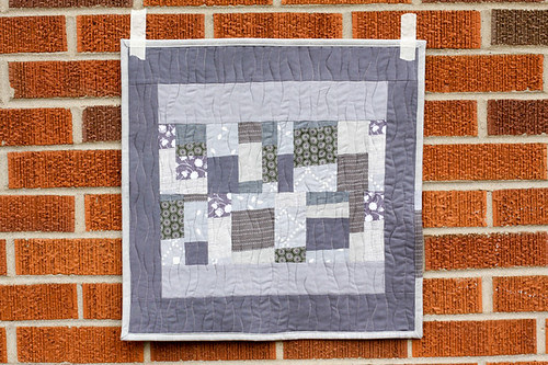 Gray Mini Quilt by jenib320