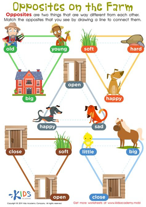  free printable opposites worksheets for kindergarten printable