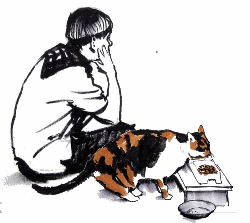 Cat's Lunch by James Gurney photo CatsLunch.gif