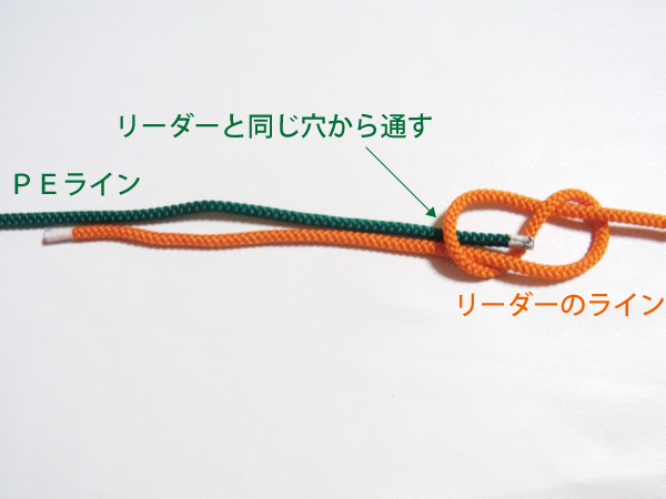バス釣りでpeラインとリーダーの結束はノーネームノット バス釣りの仕掛け