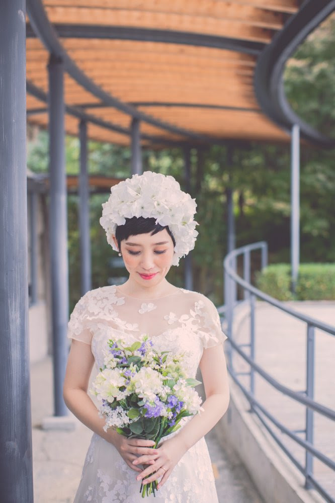 ショートヘアがお似合いの素敵な花嫁さまのご紹介 ウェディングプランナーのブログ りぼんウェディング