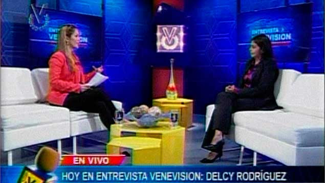 La ministra del Poder Popular para las Relacionas Exteriores, Delcy Rodíguez