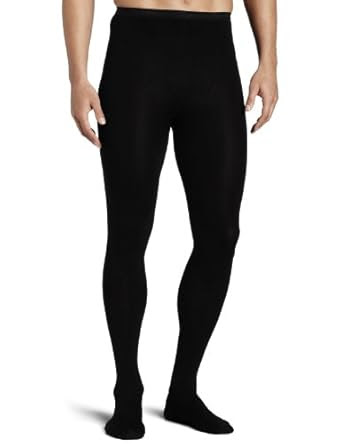 Capezio Men's Men's Knit Footed Tights With Back Seams