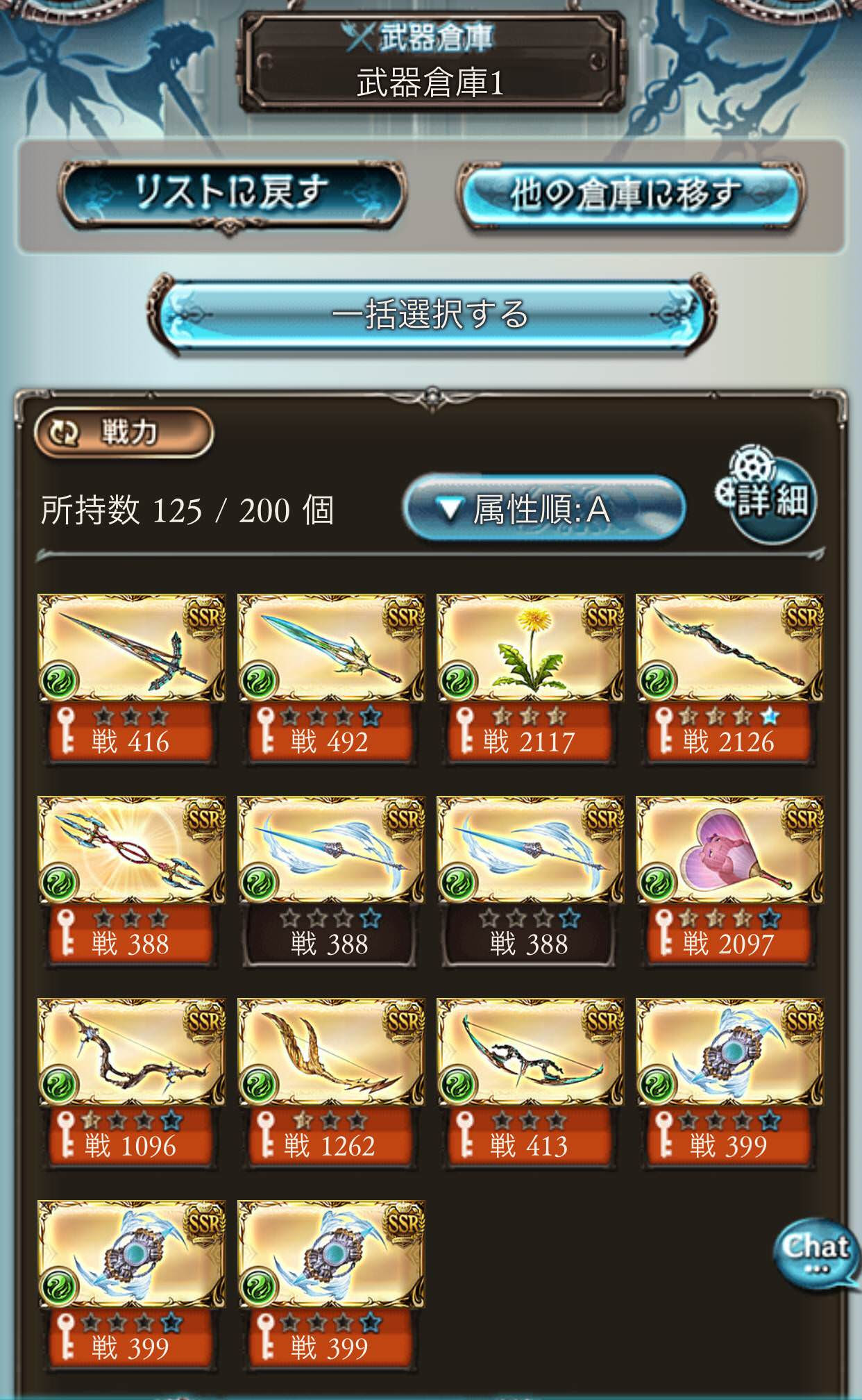 グラブル 指輪 背水