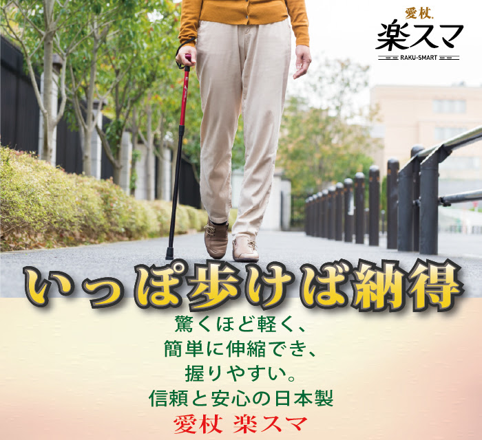 愛杖 楽スマ 杖 ステッキの製品紹介 ケイ ホスピア株式会社