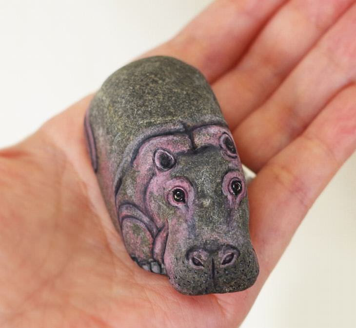 pintura em pedra