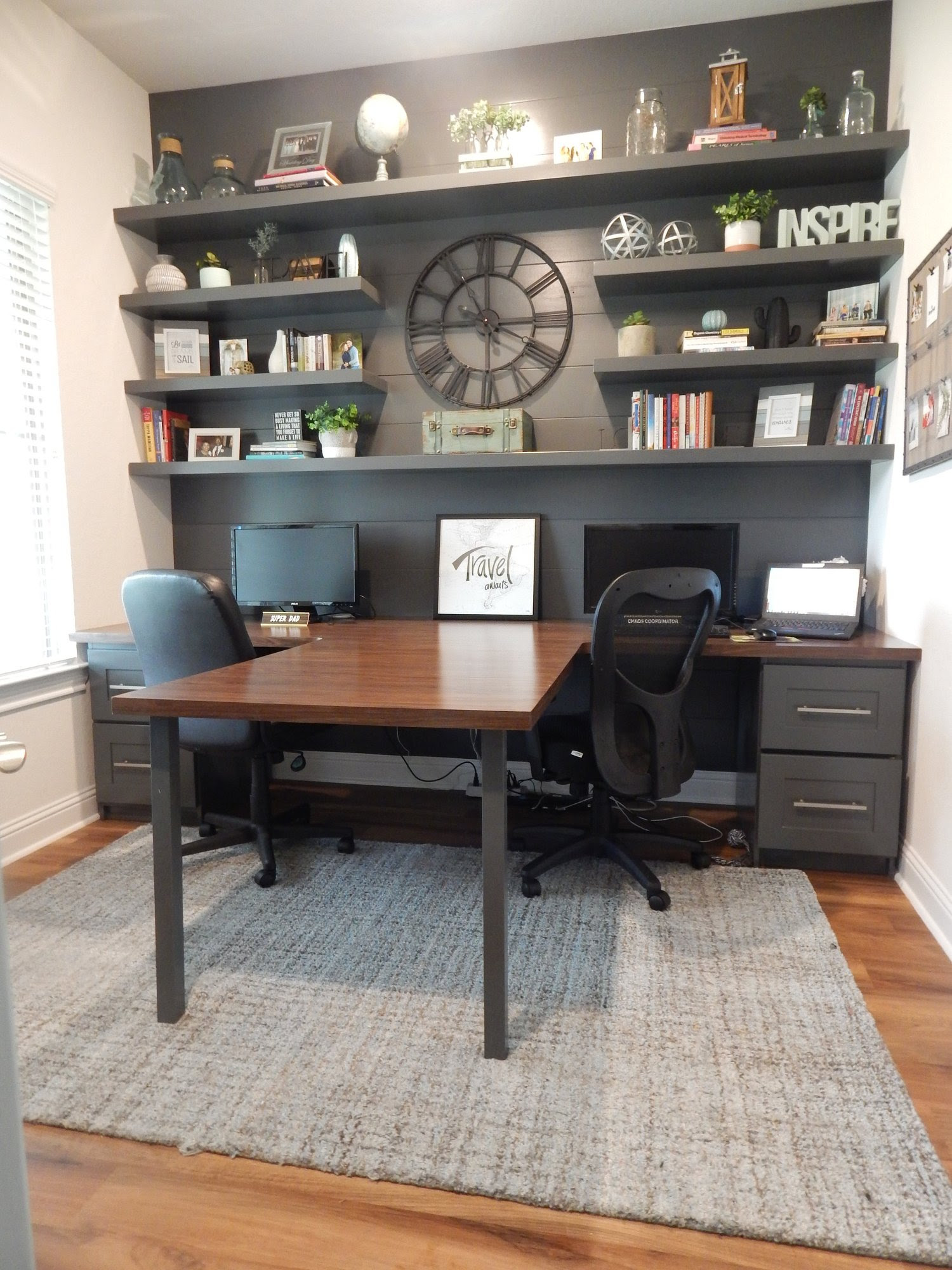The Office T Shaped Desk I am in the process of gathering all the parts to build desk, and was wondering how i can attach the two table surfaces together.