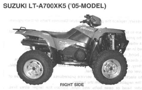 eBook 2005 Suzuki Lt A700xk5 Kingquad Service Manual