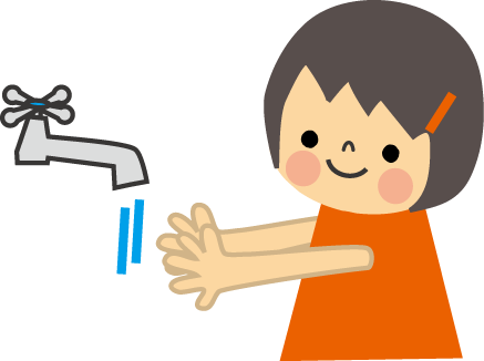 マスク うがい 手洗い インフルエンザ 花粉症 無料イラスト フリー素材