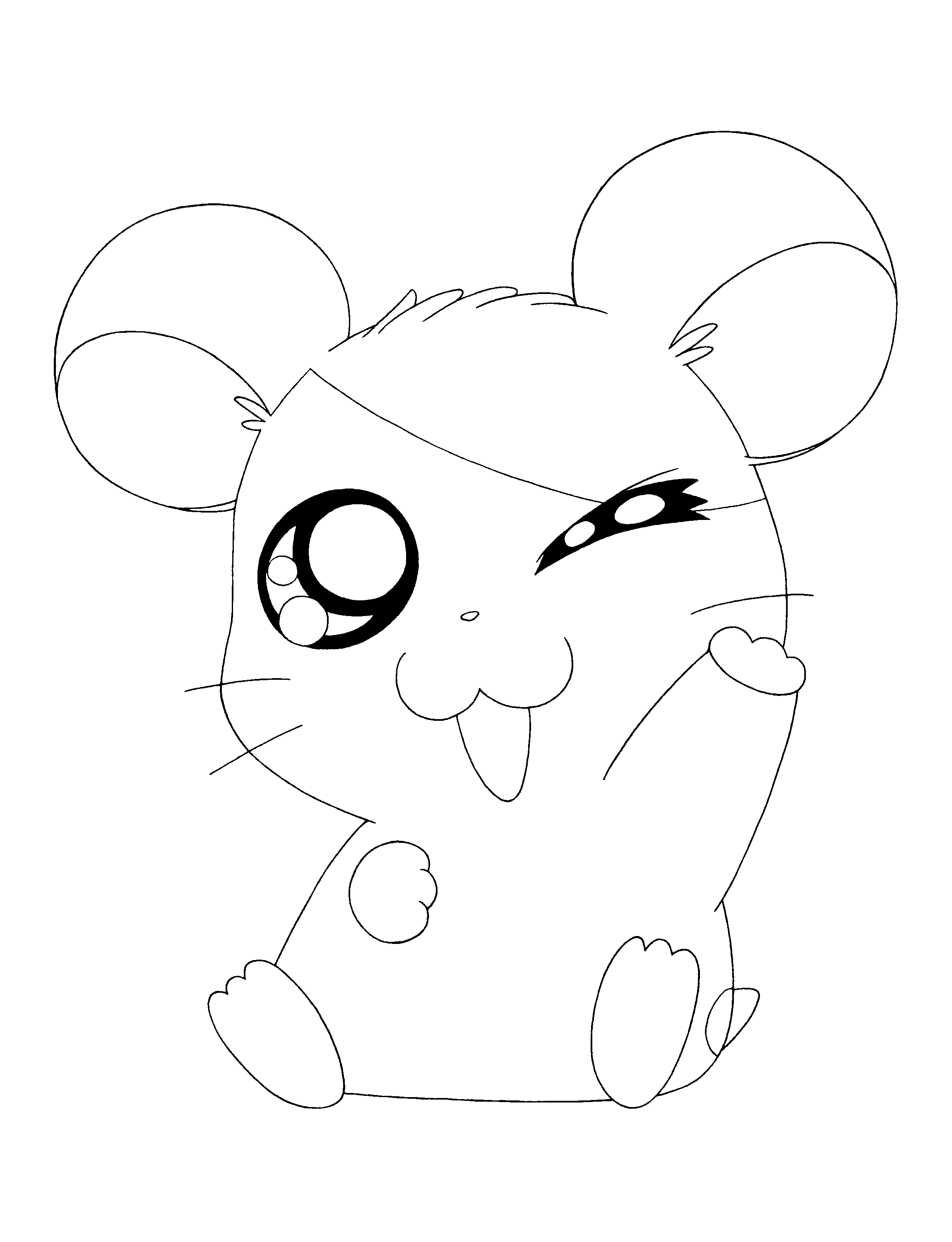 Dessin dessin gratuit de hamster a imprimer et colorier