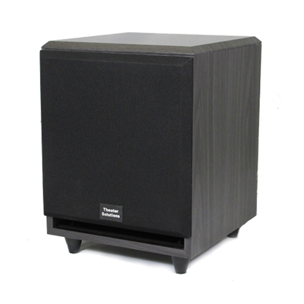 Theater Solutions SUB6F Black 200W Surround Sound Home Theater Powered