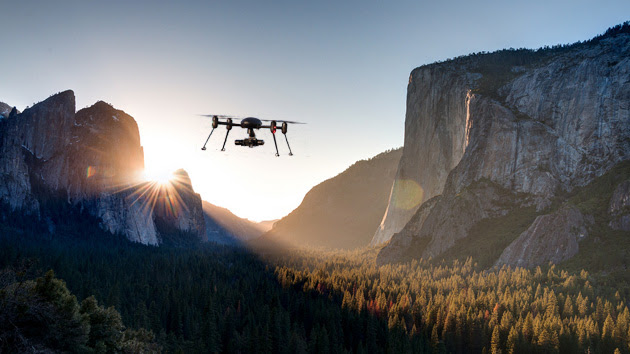 A (Photoshopped) drone in Yosemite National Park