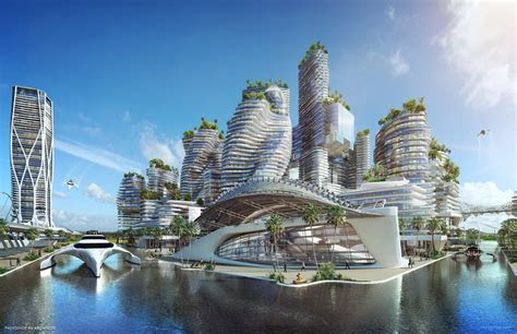 It's an ideal plant for people who aren't around much and who tend to forget plant care! Future City 2050, VRayGuide - CGarchitect - Architectural