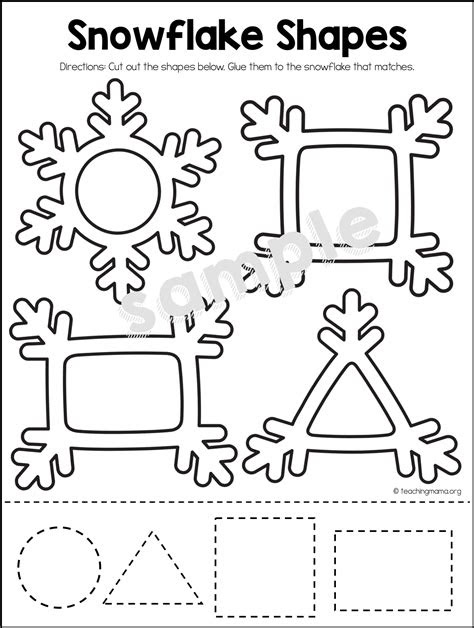  preschool winter math packet teaching mama