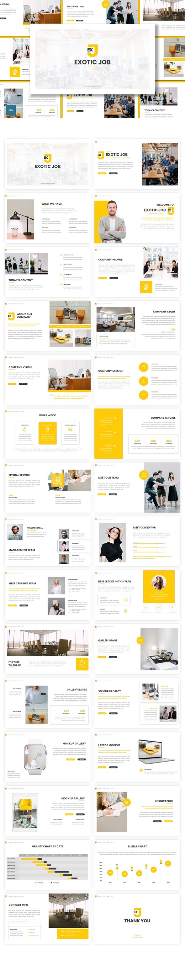 Get Exotic Job - Keynote Template, GraphicRiver