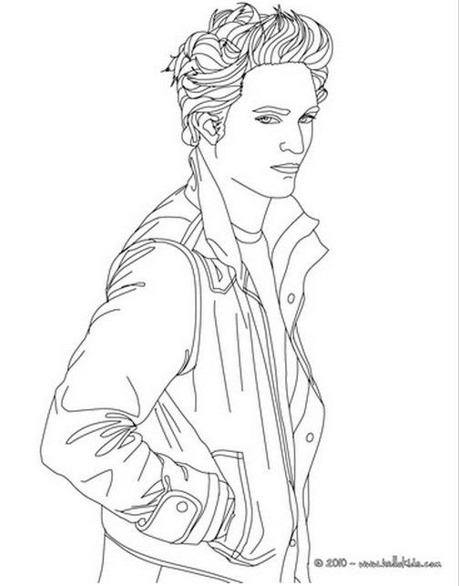 Edward From Twilight Coloring Page - Coloring Home