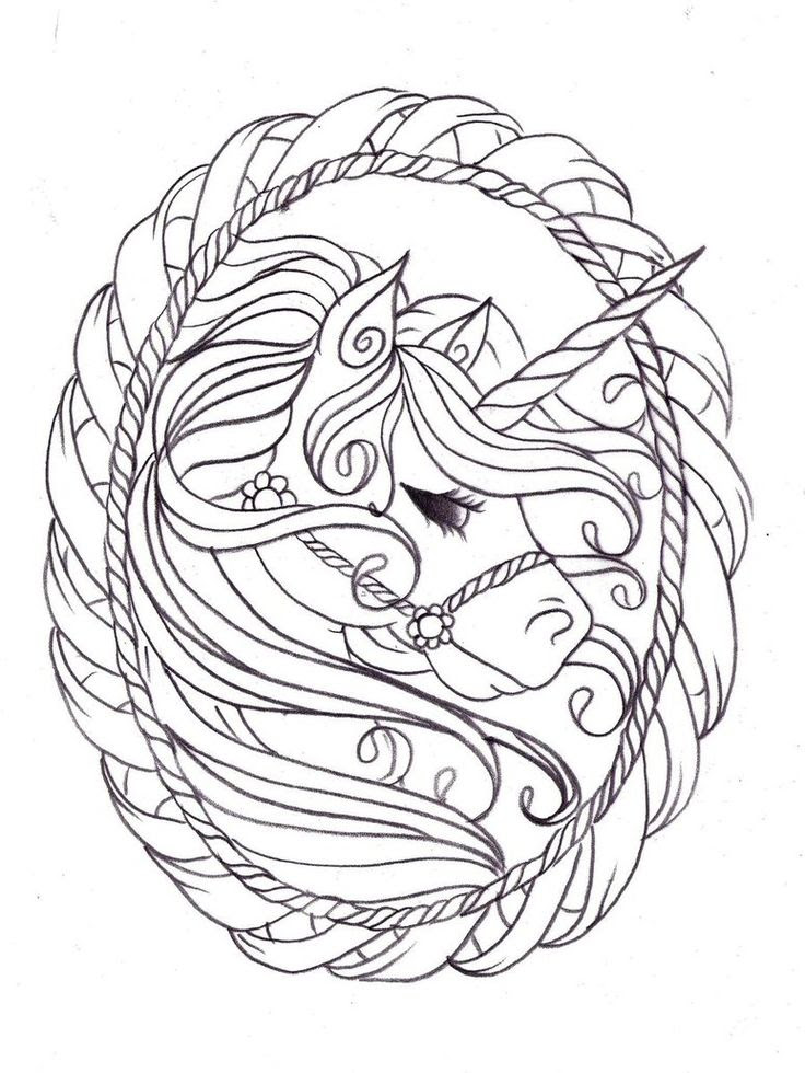 Unicorn coloring pages to download and print for free