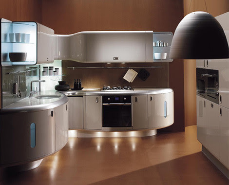 Modern small kitchen design idea