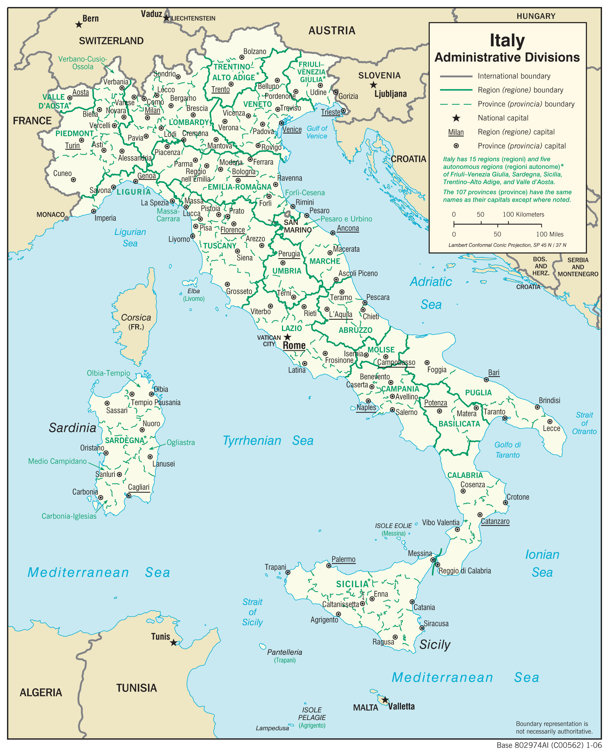 Maps Of Italy Detailed Map Of Italy In English Tourist