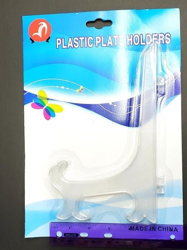 Home Decor Plate Racks Hangers 9 Clear Plastic Plate Holder Display Stand Easel Photos Plaque Painting Bores Extreme Net