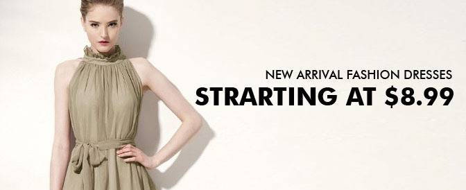 New Arrival, Fashion Dresses Starting at $8.99