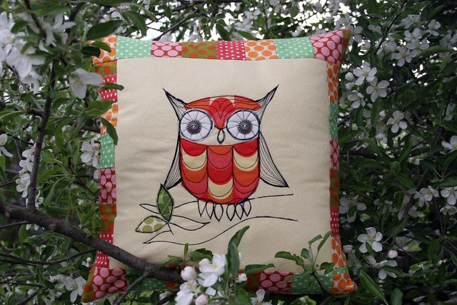 owl pillow.in a tree