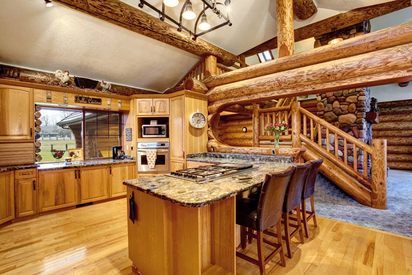  Log Cabin Kitchens Cabinets Design Ideas Designing Idea