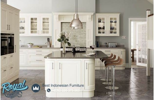Cream Painted Kitchen Set Mewah Model Terbaru Royal Cream Painted Kitchen Set Mewah Model Terbaru Royal