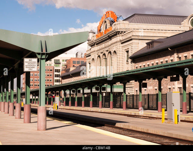 Union Station Denver Train Stock Photos &amp; Union Station Denver Train 