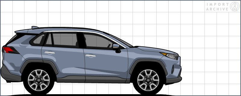 Importarchive Toyota Rav4 2019 Touchup Paint Codes And Color Galleries