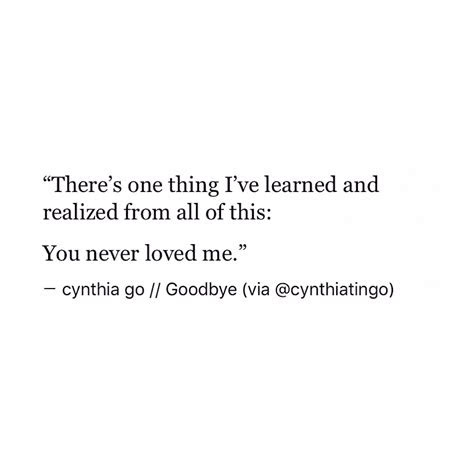 goodbye cynthia  prose poetry quotes love