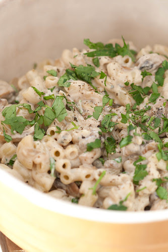 Blue cheese and mushroom pasta / Seene-hallitusjuustukaste makaronidele