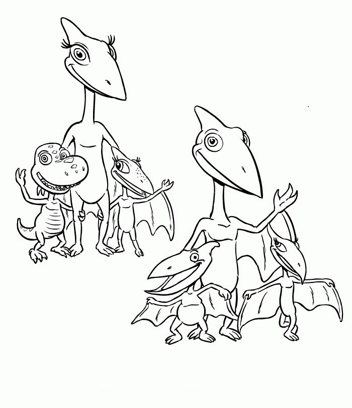Dinosaurs Family Coloring Pages Clip Art Library