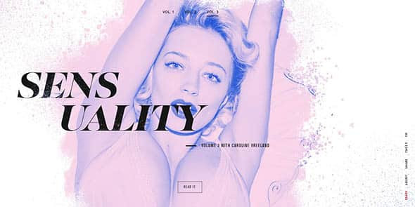 Signature International editorial website design