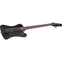 Epiphone Thunderbird PRO-V Electric Bass Guitar, Trans Black